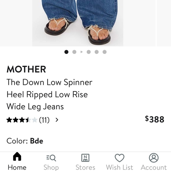 Mother Denim
Downlow Spinner Heel Straight Leg Jeans - Picture 6 of 12